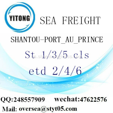 Consolidación de LCL de Shantou Port a PORT_AU_PRINCE
